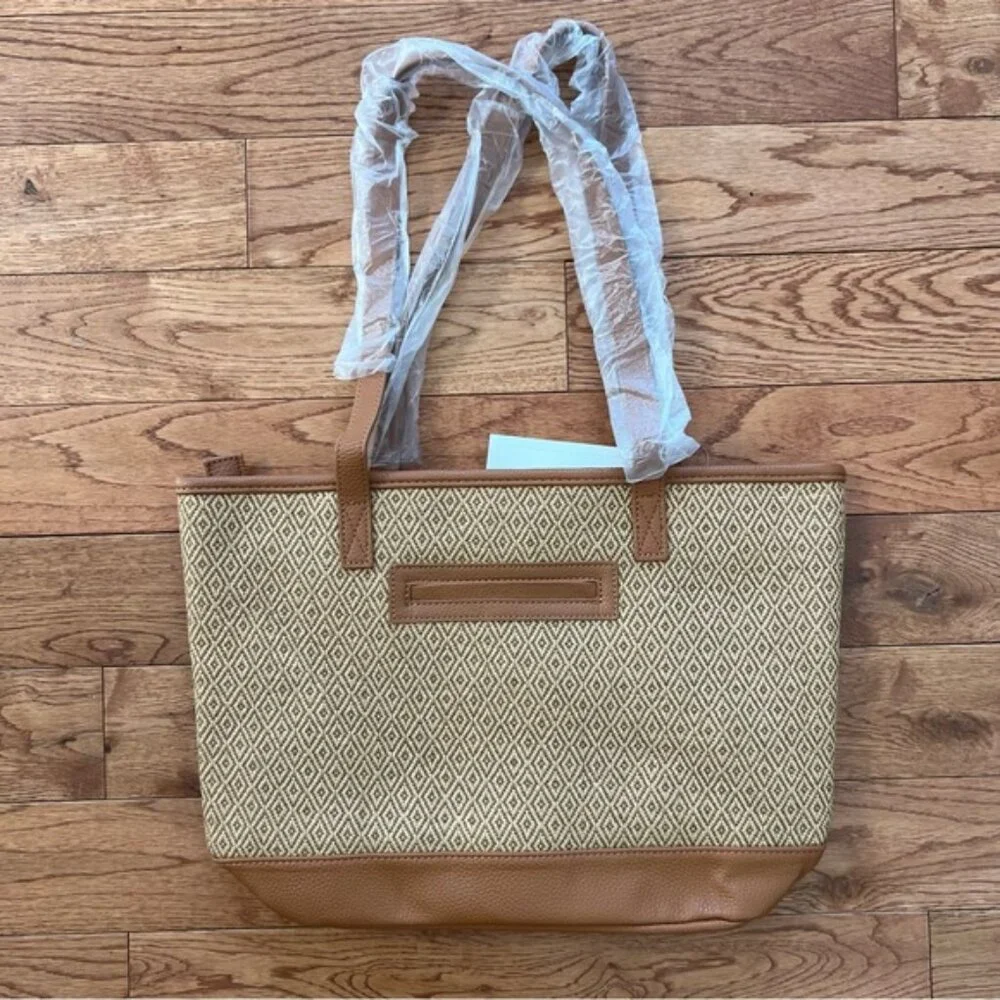 NWT Thirtyone Little Dreamer tote Diamond Straw - Picture 3 of 7